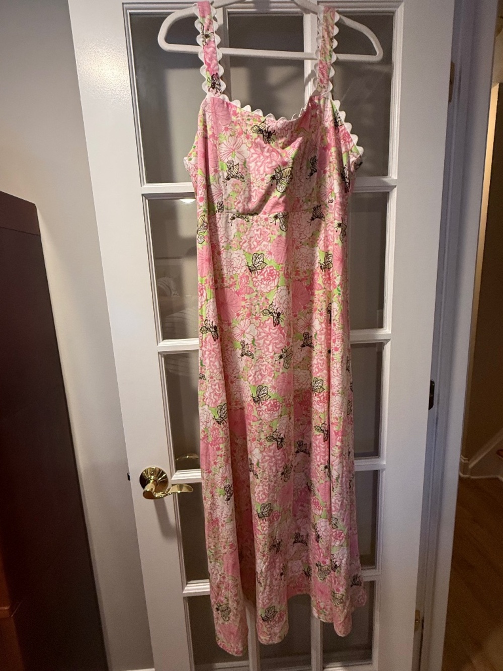 Lilly Pulitzer Dwyer Midi Dress in Pistachio Macaron Bees Knees - Picture 3 of 6
